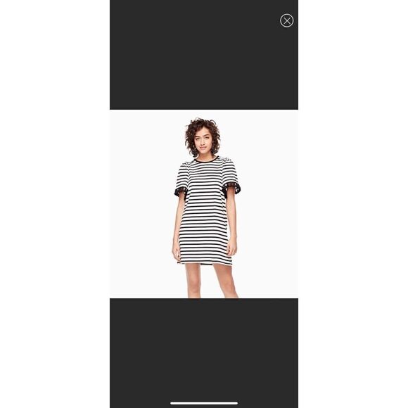 Kate spade Broome Street striped tassel dress size large - Picture 1 of 5